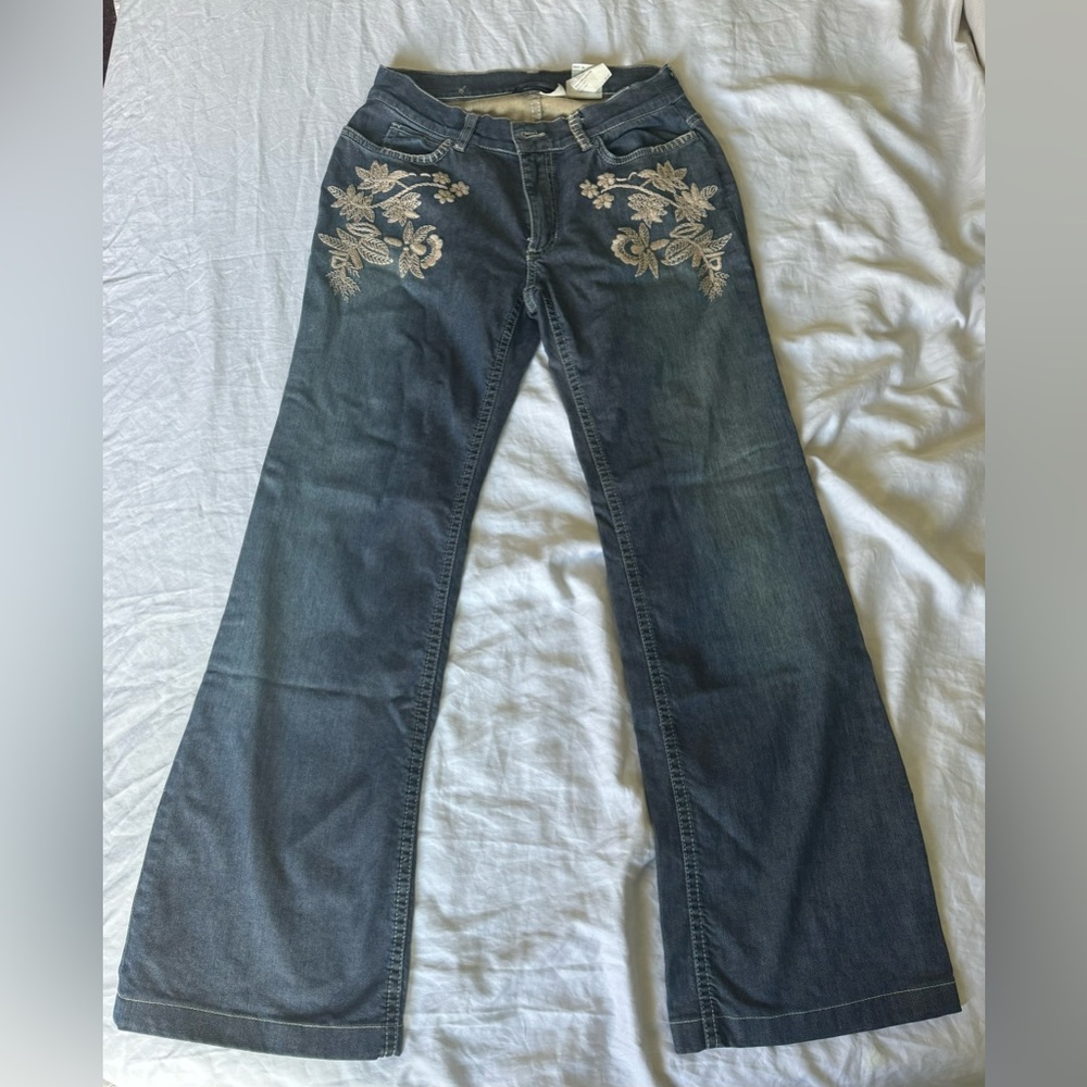 Max Mara embroidered jeans
